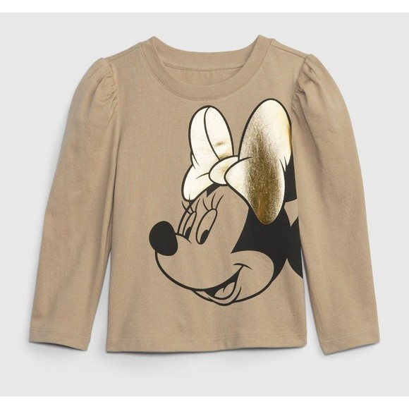 Gap Other - NWT GAP X Disney Organic Cotton Minnie Mouse T-Shirt gold Holiday 18-24M